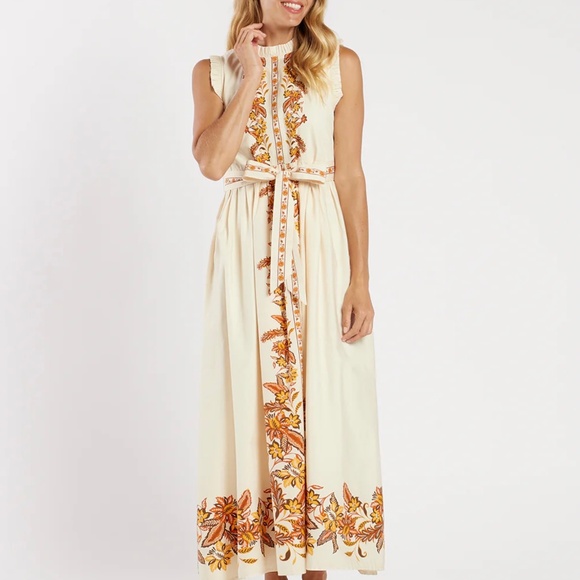 NWT Jude Connally Sleeveless Constance Maxi Dress Size Medium - Picture 3 of 15